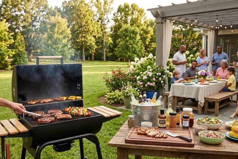 ¿Cómo organizar una barbacoa en el jardín?