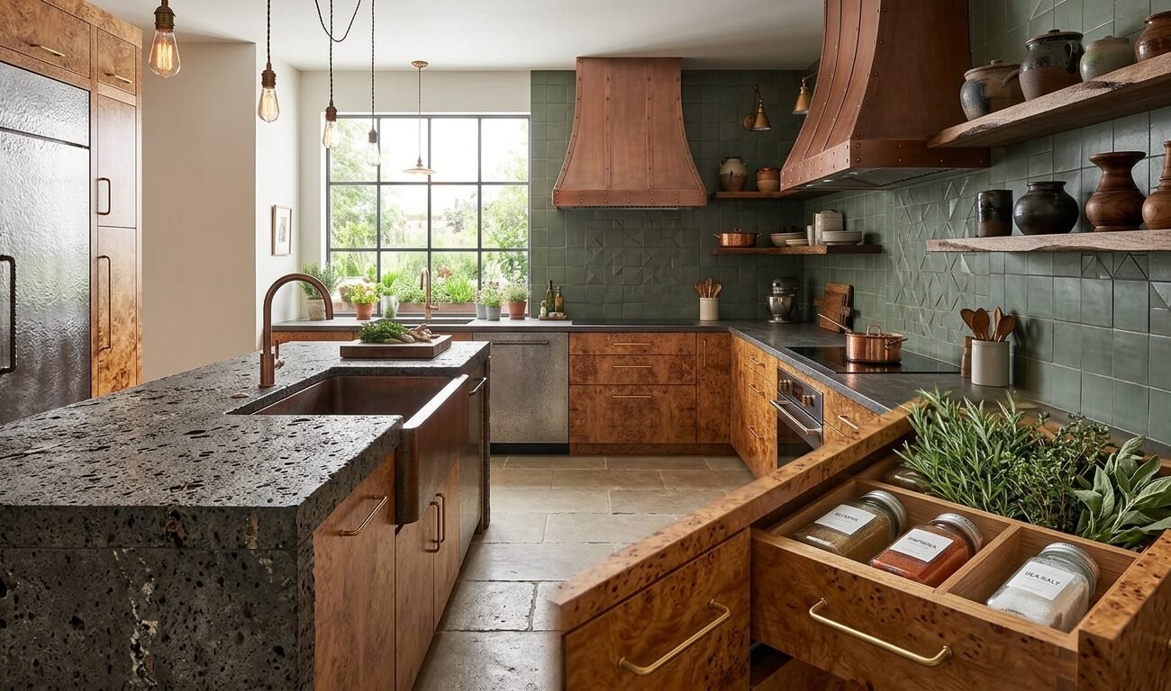 elegir los muebles de cocina según su material