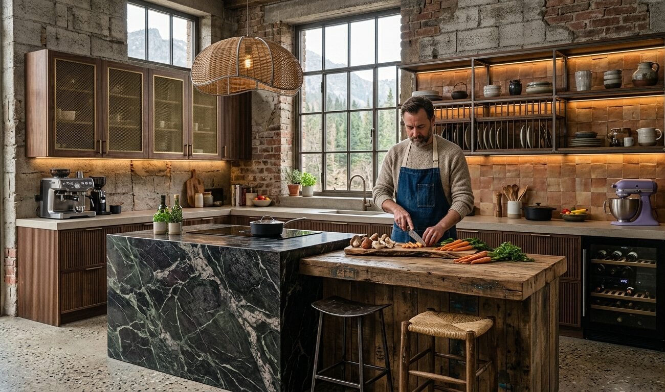tendencias de cocina el color madera