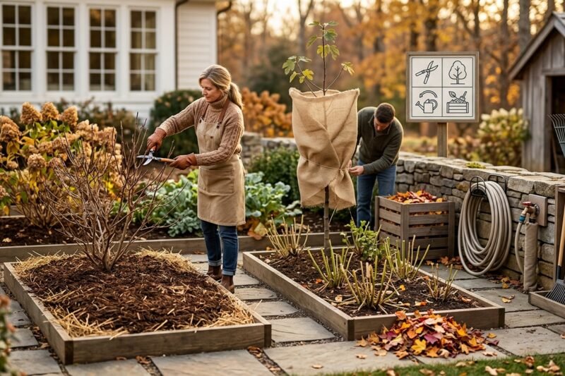¿Cómo preparar el jardín para el invierno?