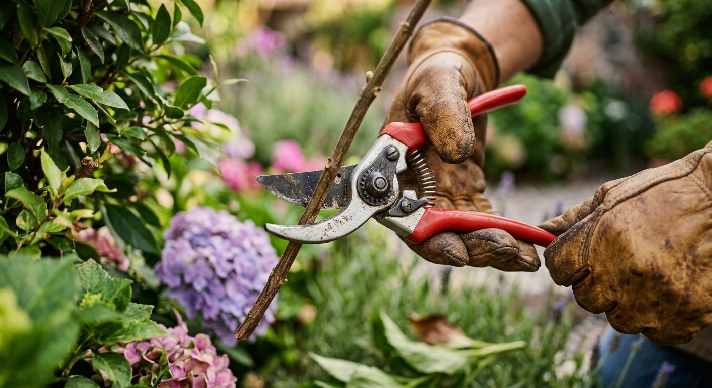 podar correctamente las plantas del jardín