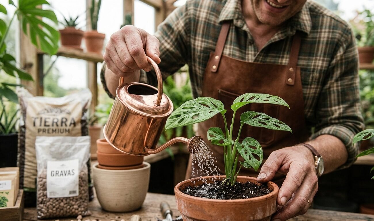 trasplantar una planta sin que se estrese