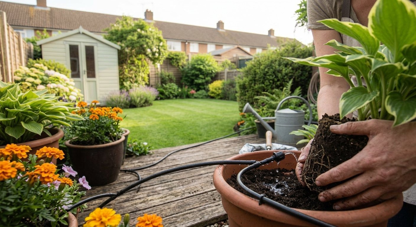 cuidar las plantas cuando te vas de vacaciones con un sistema de riego