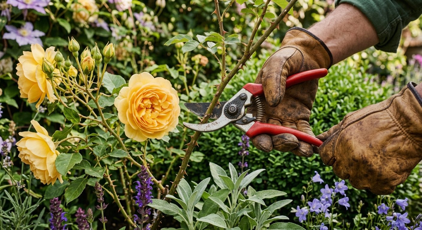 podar correctamente las plantas del jardín