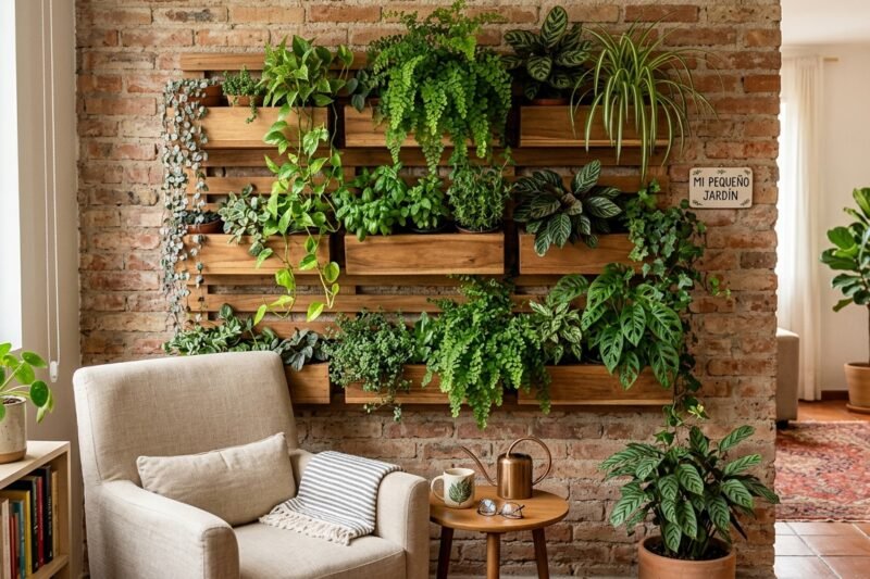Ideas de jardín vertical para espacios pequeños
