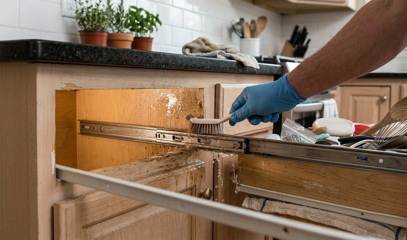 arreglar un cajón de cocina