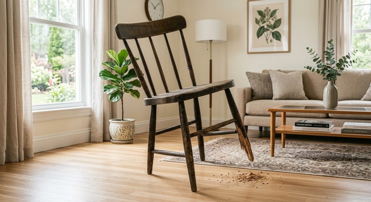 arreglar una silla o mueble cojo
