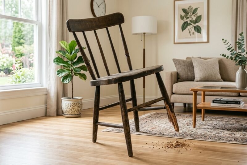 ¿Cómo arreglar una silla o mueble cojo?