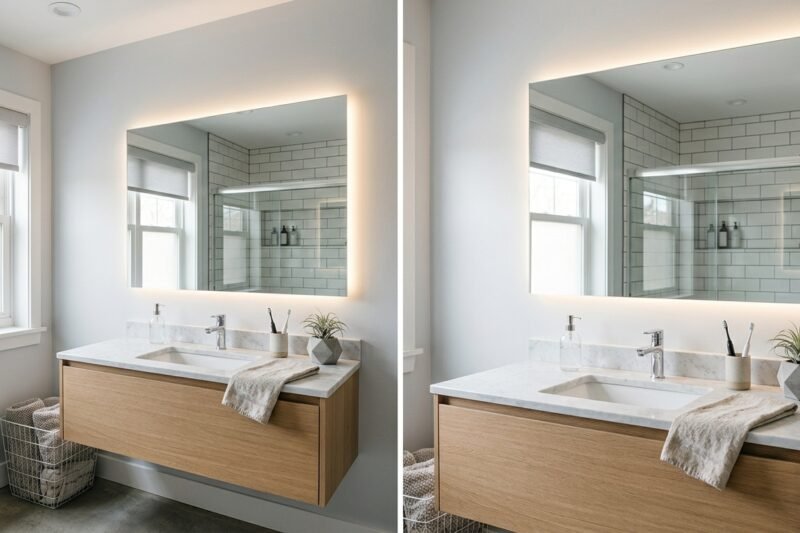 Ideas para decorar el espejo del baño