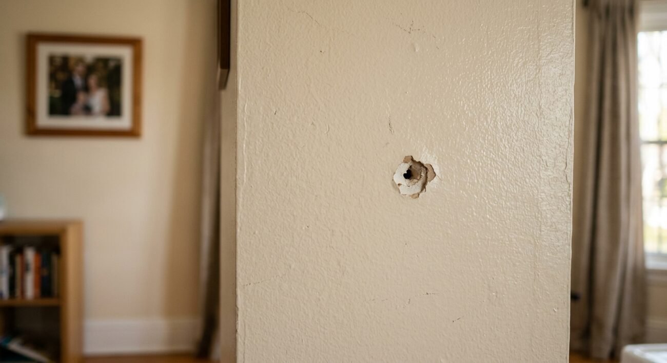 tapar un agujero en la pared