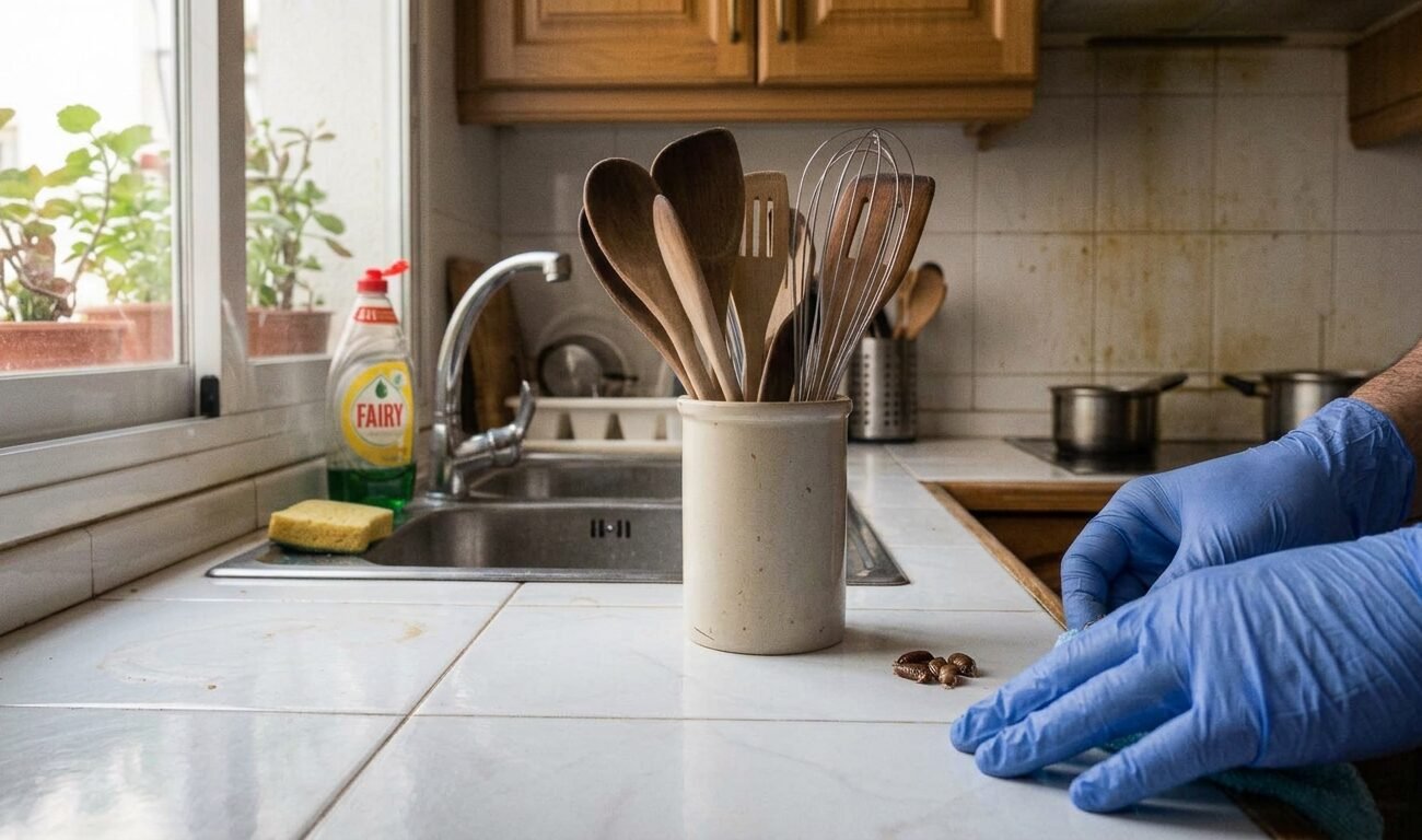 quitar las cucarachas de la cocina