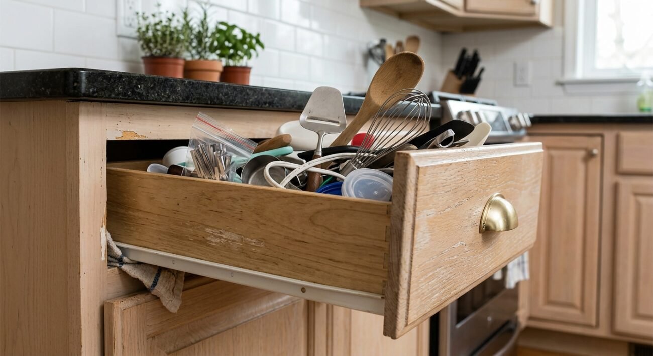 arreglar un cajón de cocina