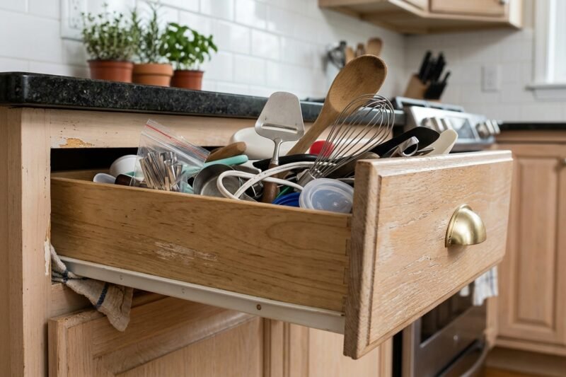 arreglar un cajón de cocina