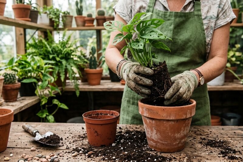 ¿Cómo trasplantar una planta sin que se estrese?