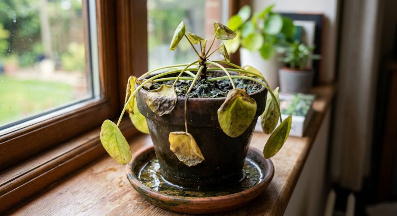 recuperar una planta con exceso de riego