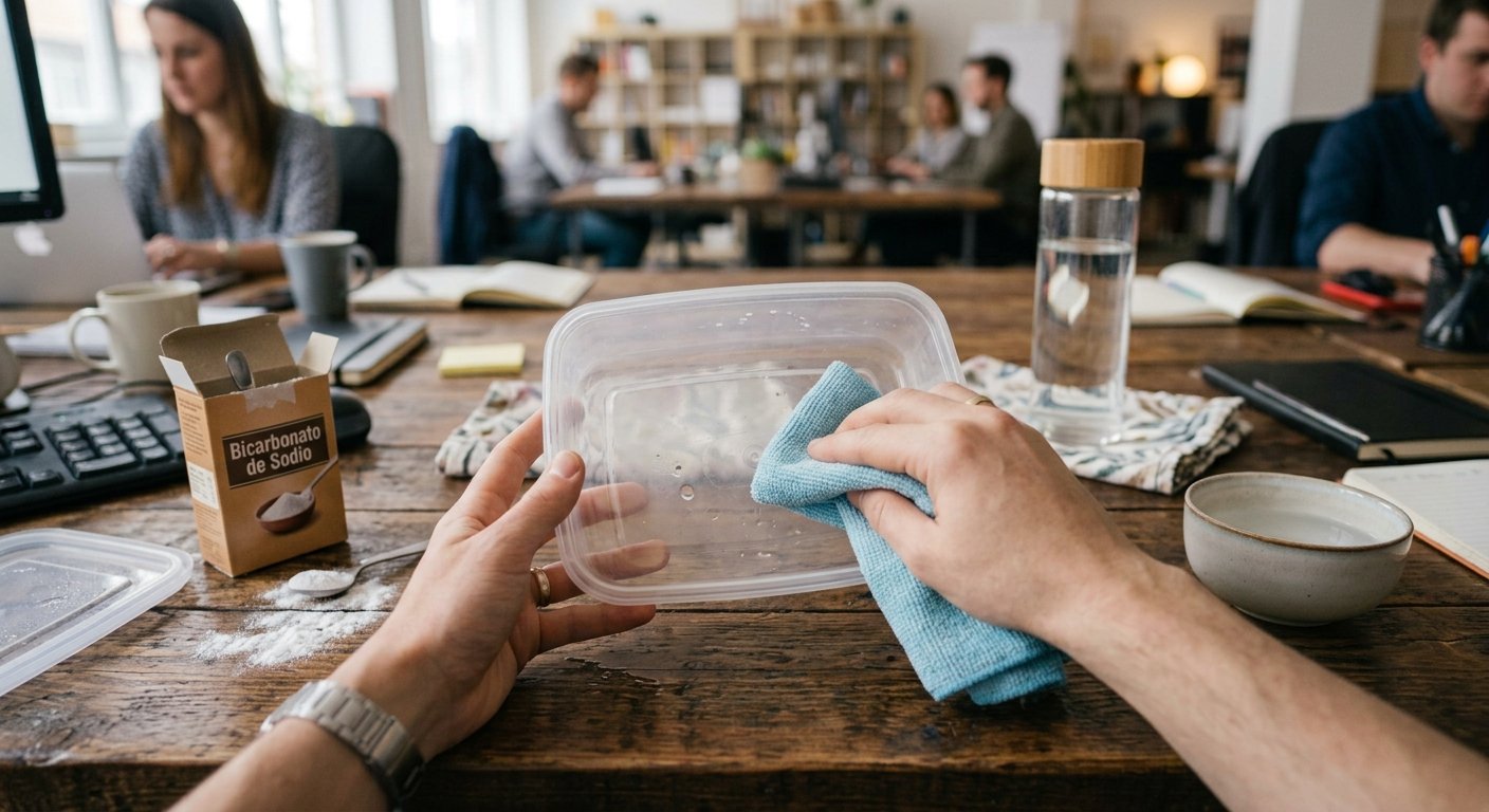 eliminar el mal olor de los táper de plástico