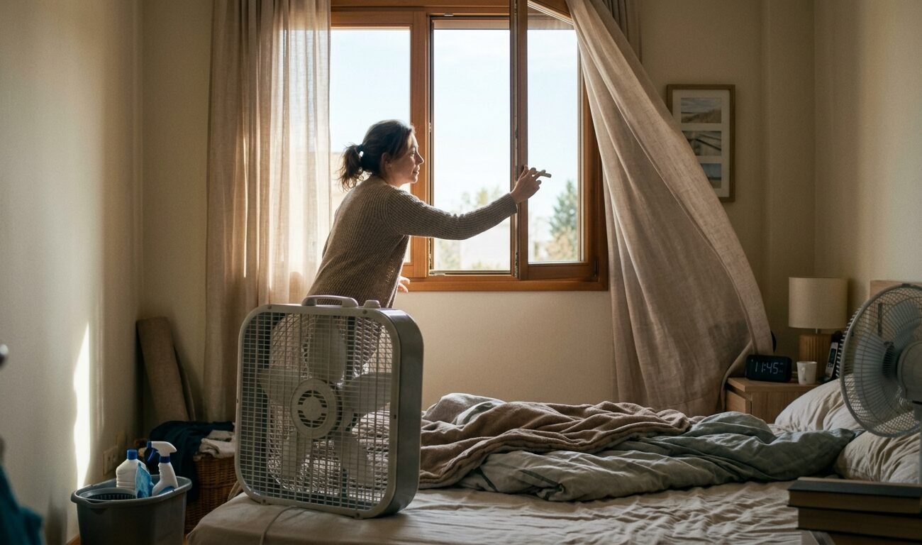 Desinfectar la habitación tras estar enfermo: paso a paso