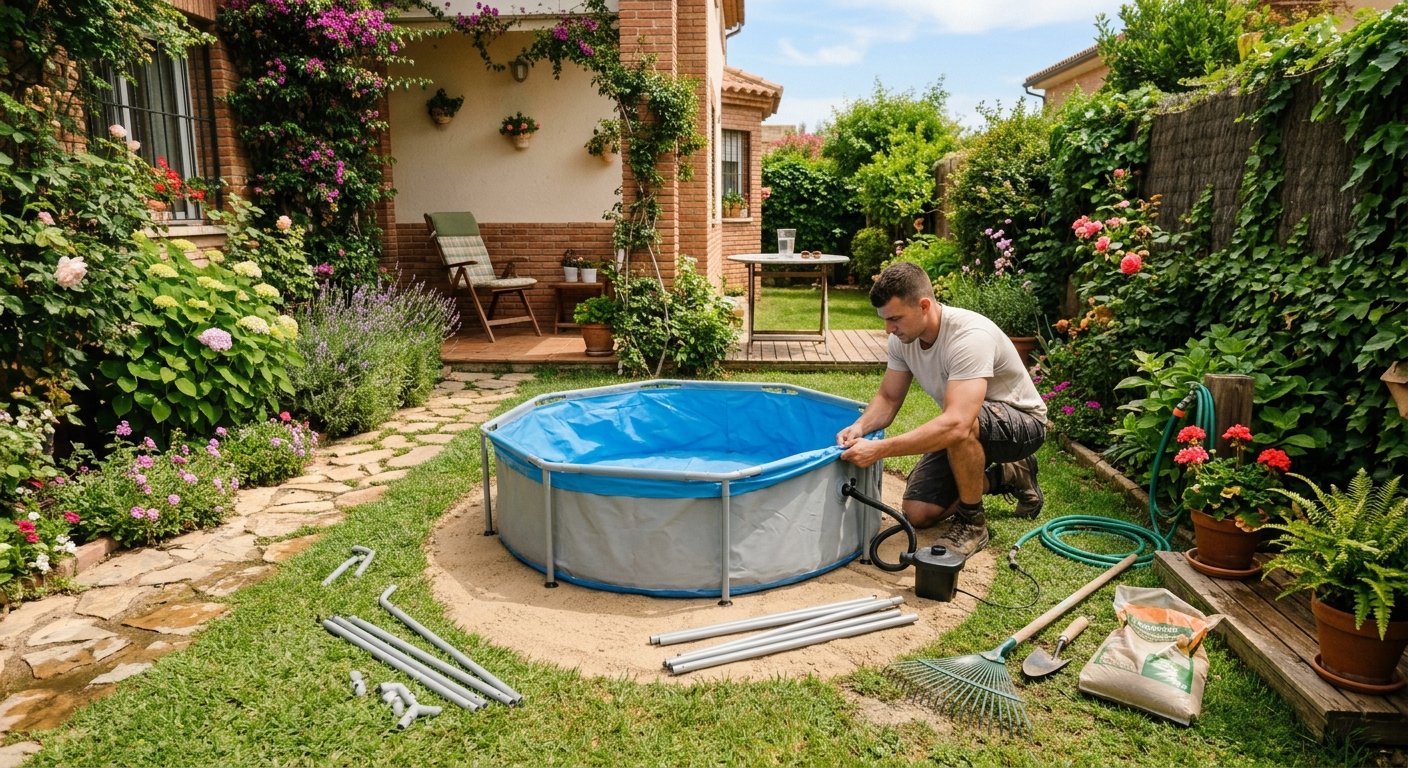 piscina hinchable o desmontable