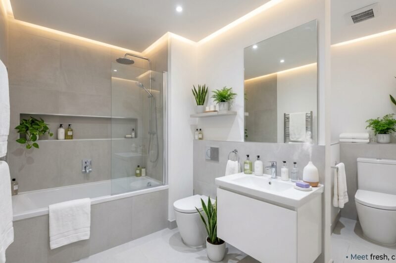 Ideas para un baño sin ventana que no huela a cerrado