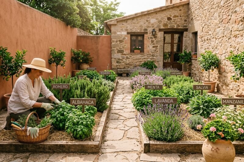 Cómo cuidar un huerto de hierbas aromáticas en casa