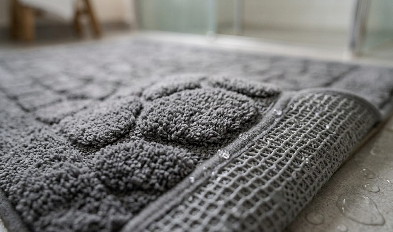 elegir alfombra de baño antideslizante